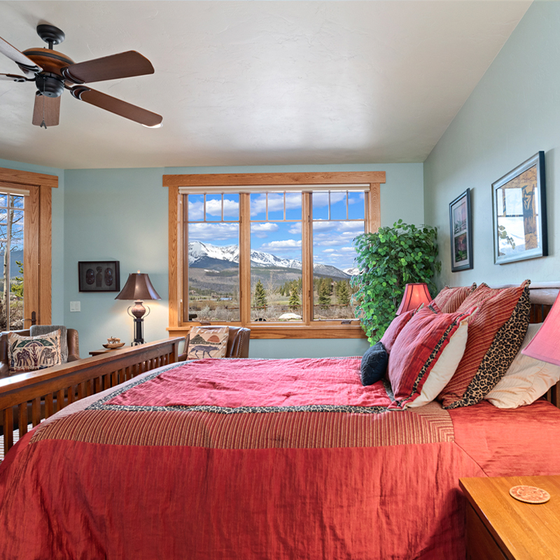 Bedroom with Mountain Views